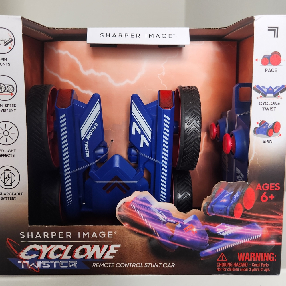 Sharper Image Cyclone Twister Stunt Car - Blue and Black